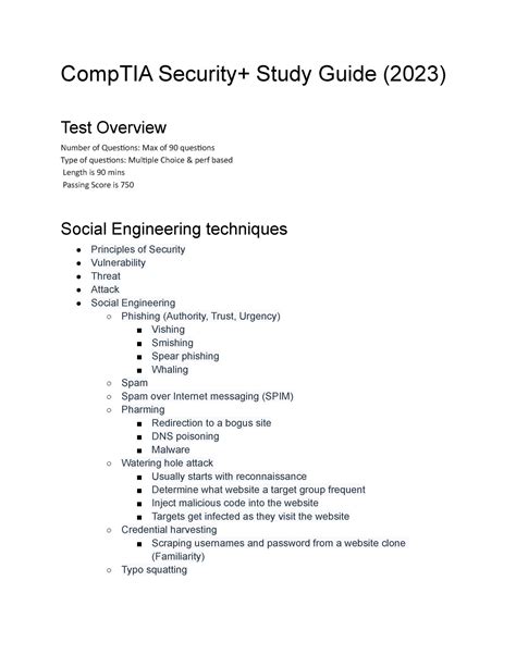 Security + Study Guide Lesson 7C Flas